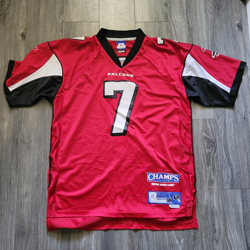 Reebok Red and Black Men's Atlanta Falcons Micheal Vick Jersey